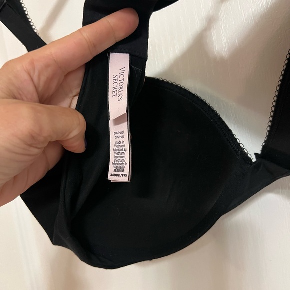 Victoria’s Secret BODY BY VICTORIA Push Up Bra - 34DDD - Black Push-Up 34F - Picture 9 of 11